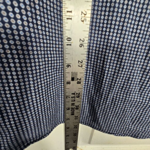 Rodd & Gunn Button Up Long Sleeve Large Men's Shirt Blue Geometric Woven in Ital - Picture 4 of 7